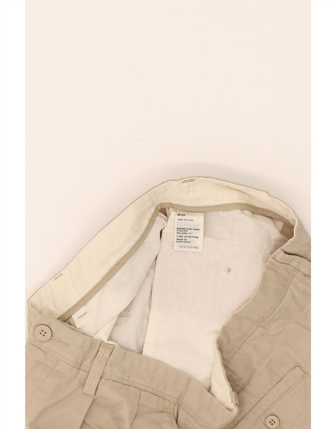 DOCKERS Mens Pegged Chino Shorts W36 Large Beige Cotton Vintage Dockers and Second-Hand Dockers from Messina Hembry 