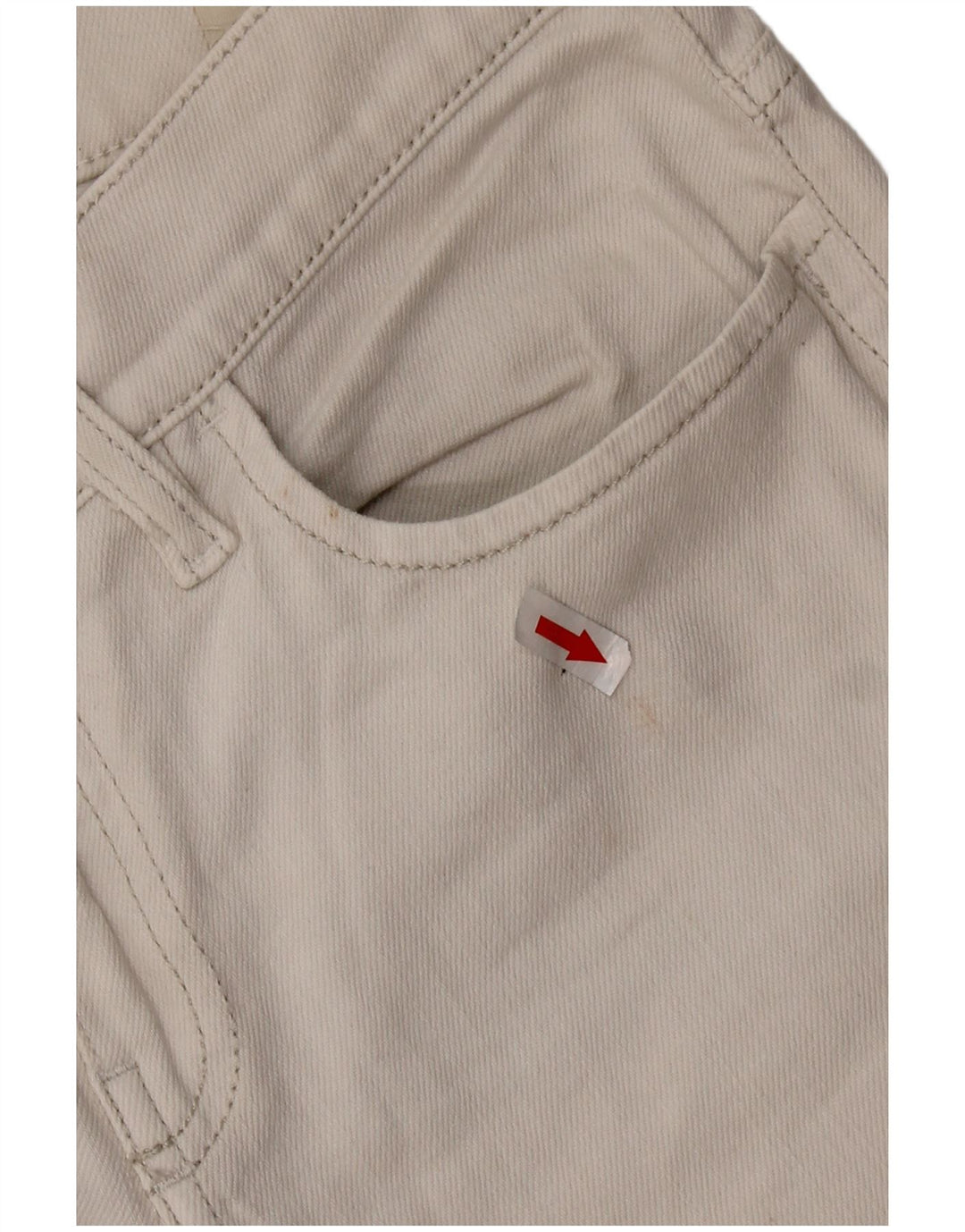 DIESEL Damskie Liv Slim Straight Jeans W27 L24 Biała bawełna