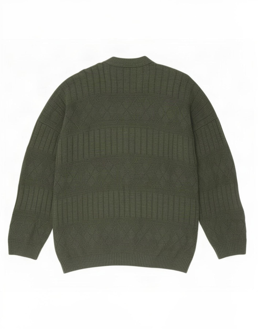 Marks & Spencer Męski sweter St. Michael Cardigan, duży, zielony