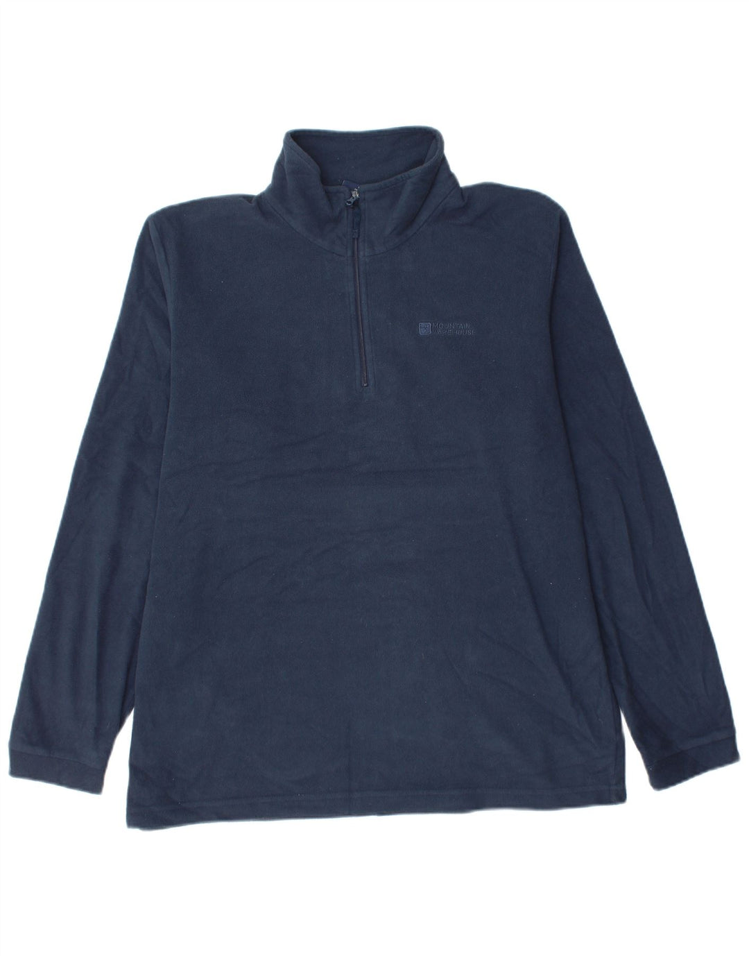 MOUNTAIN WAREHOUSE Męski sweter polarowy zapinany na zamek, duży, granatowy, poliester
