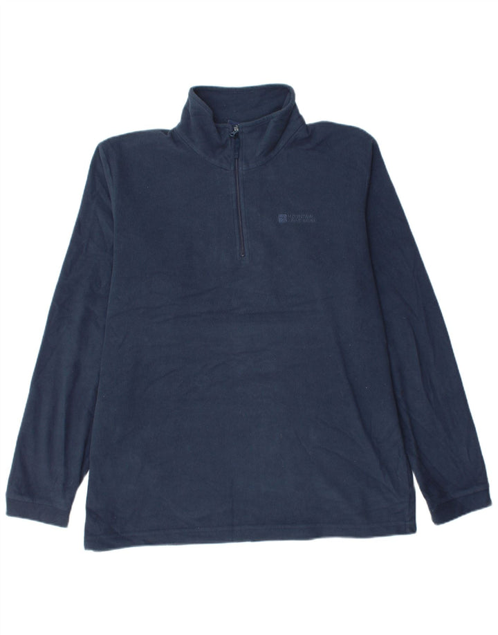 MOUNTAIN WAREHOUSE Męski sweter polarowy zapinany na zamek, duży, granatowy, poliester