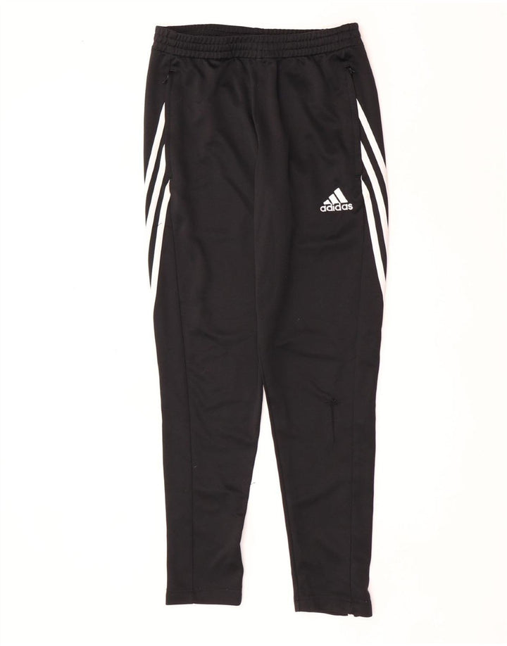 Męskie spodnie dresowe Adidas Climalite, małe, czarne, poliestrowe