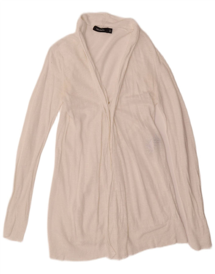 Damski sweter rozpinany Max & Co. UK 8 Small White Linen