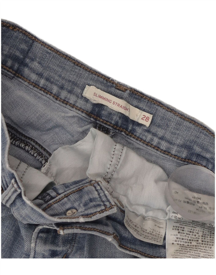 Damskie spodenki jeansowe Levi's W28 Średni niebieski, bawełniany