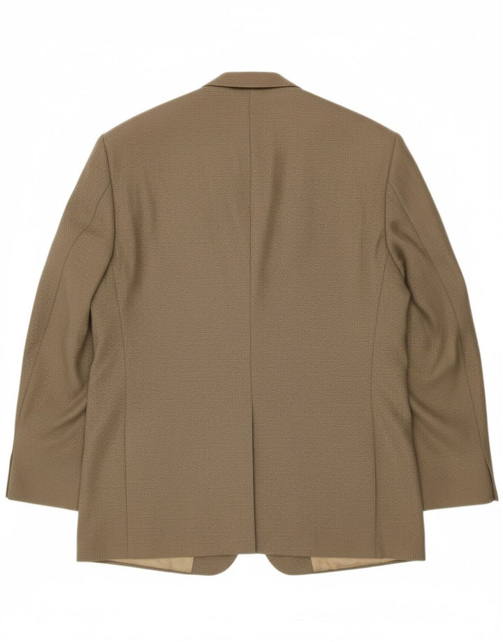 DOUGLAS Mens 3 Button Blazer Jacket UK 42 XL Beige Flecked Wool