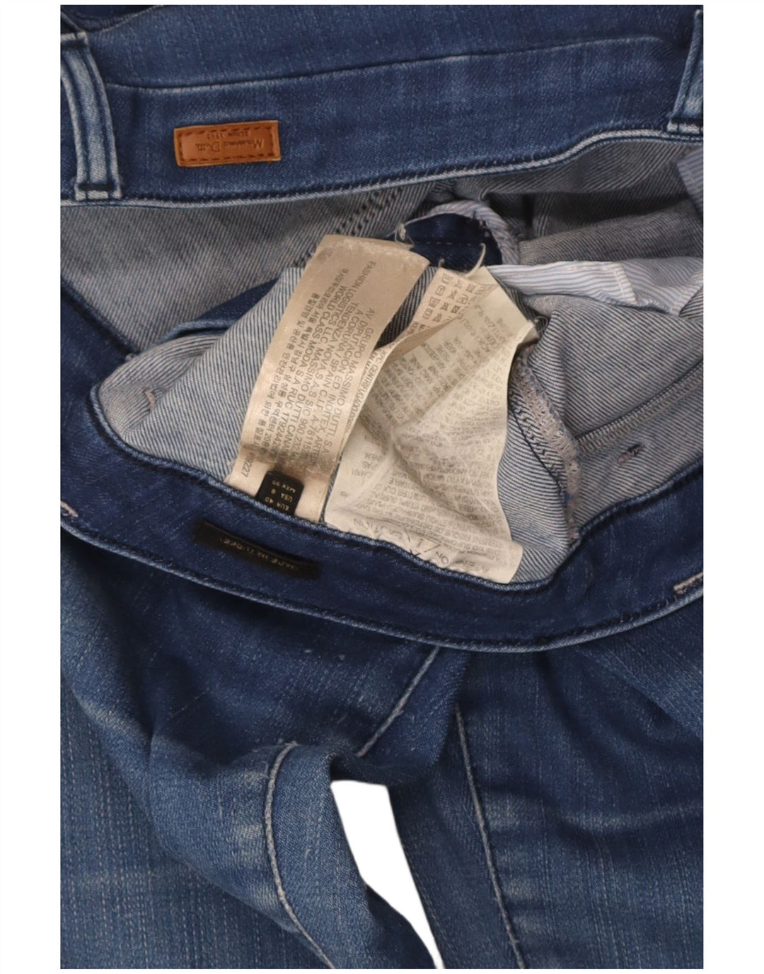 Damskie jeansy rozkloszowane Massimo Dutti EU 40 Medium W30 L33 Niebieskie bawełniane
