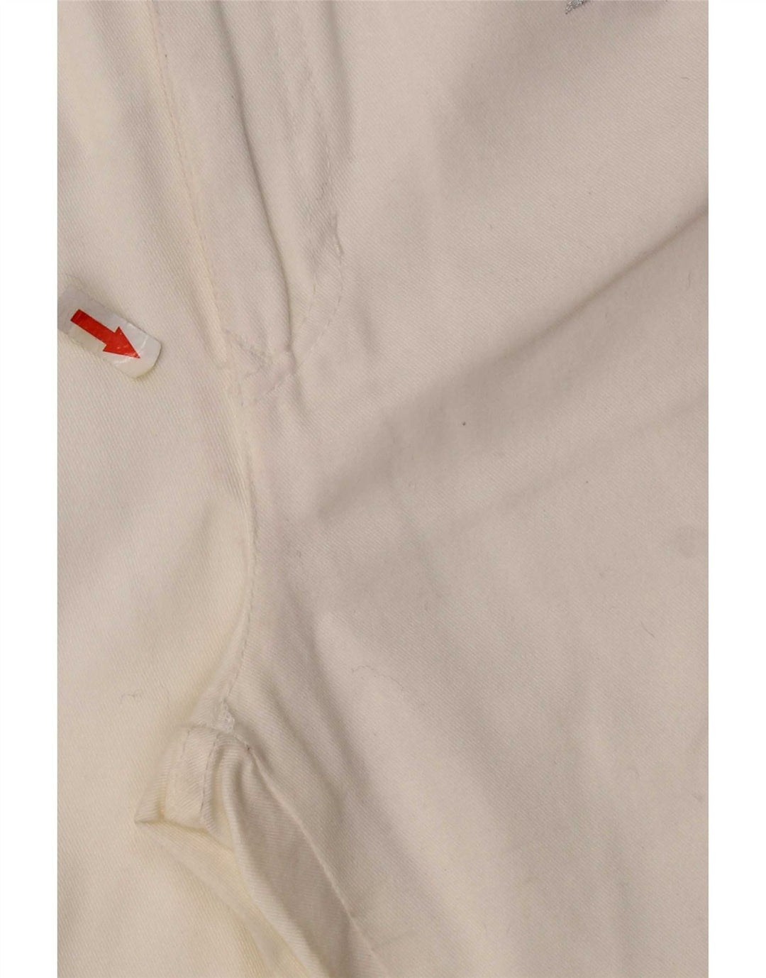 Damskie spodnie Capri z wysokim stanem Roccobarocco IT 44 Medium W26 L22 Białe