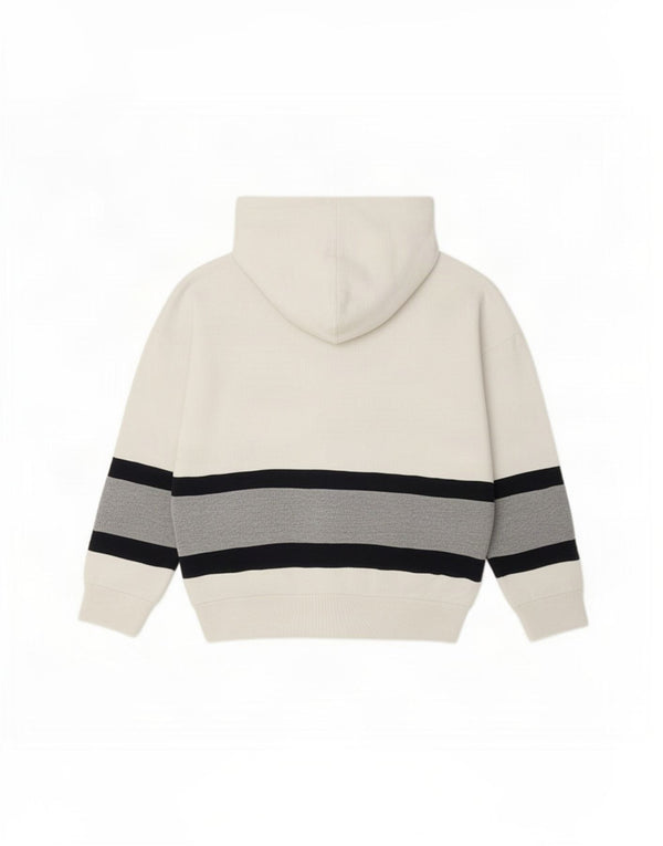 Damska bluza z kapturem Adidas Graphic UK 12 Średnia biała bawełna z blokami kolorów