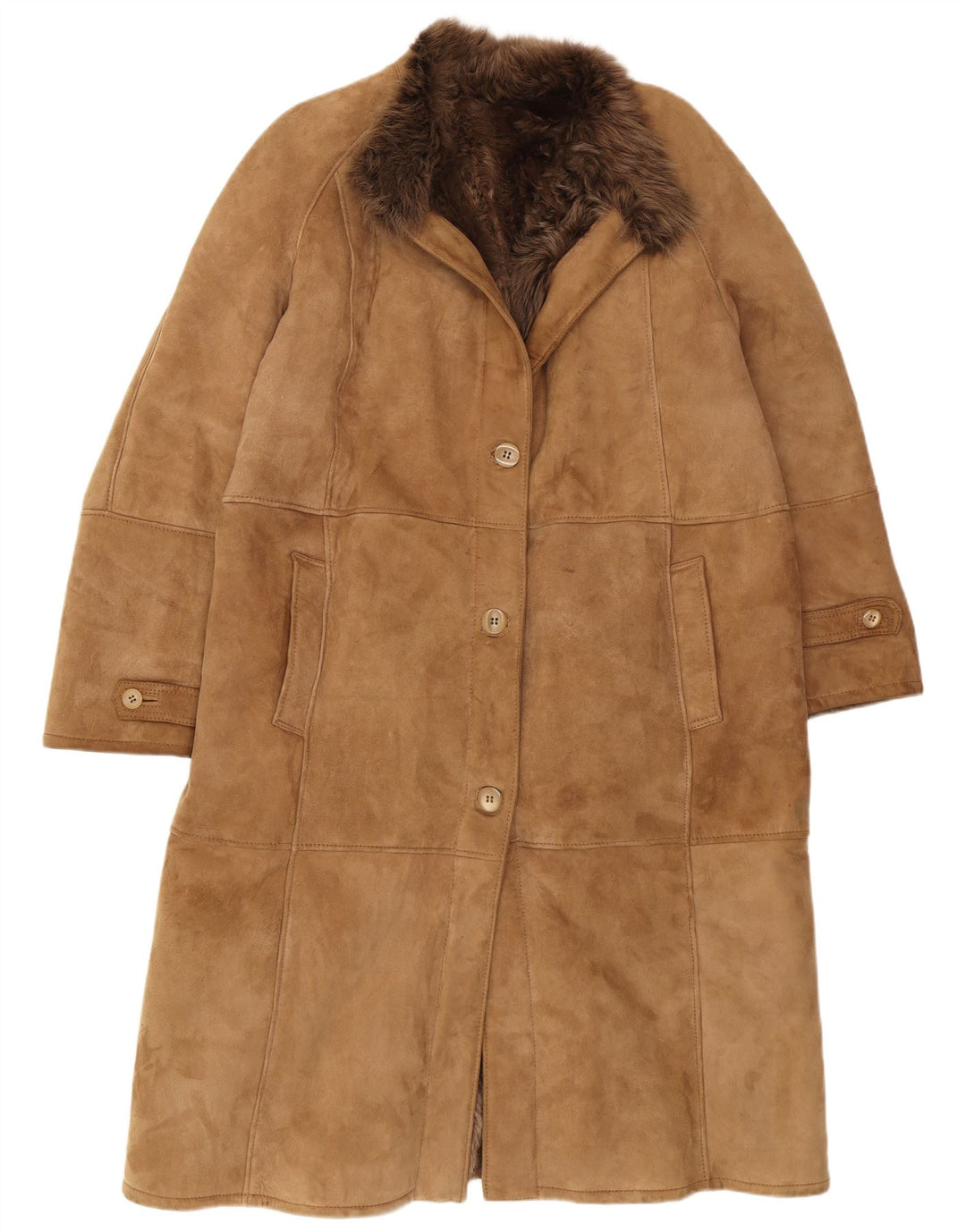 Shearling Damski płaszcz Shearling IT 48 XL Brązowy Shearling