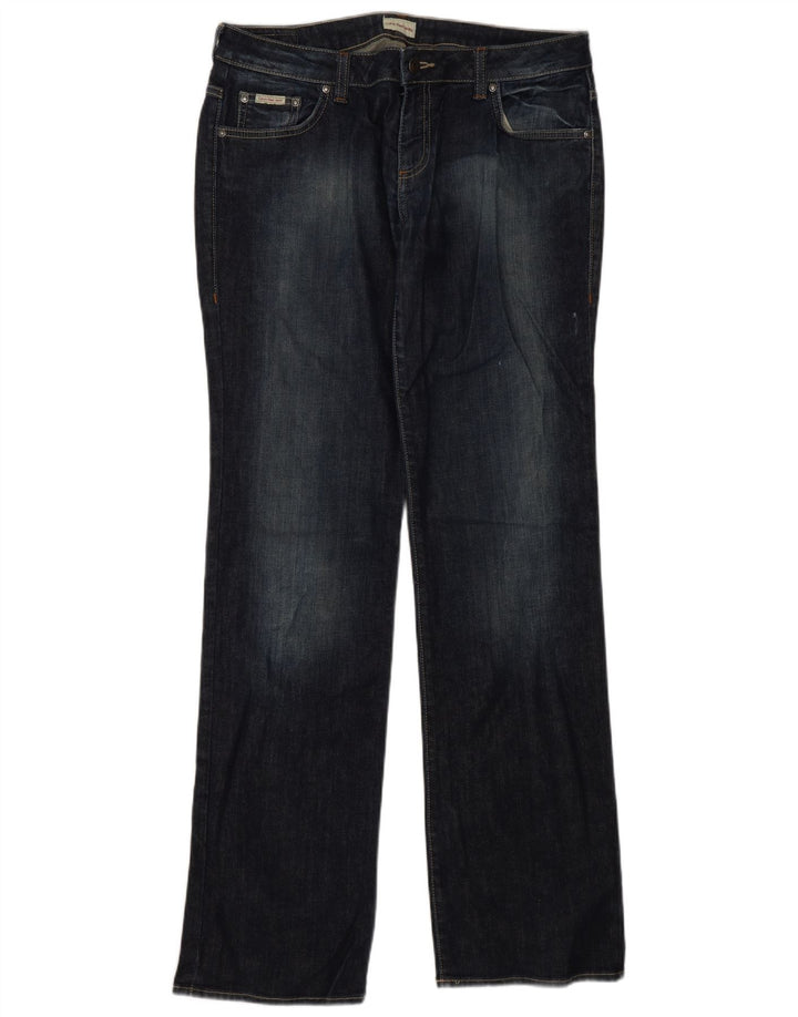 Damskie jeansy Bootcut Calvin Klein W32 L34 Granatowe, bawełniane
