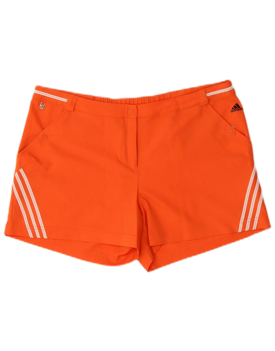 ADIDAS Womens Climalite Shorts UK 18 XL W36  Orange Polyester