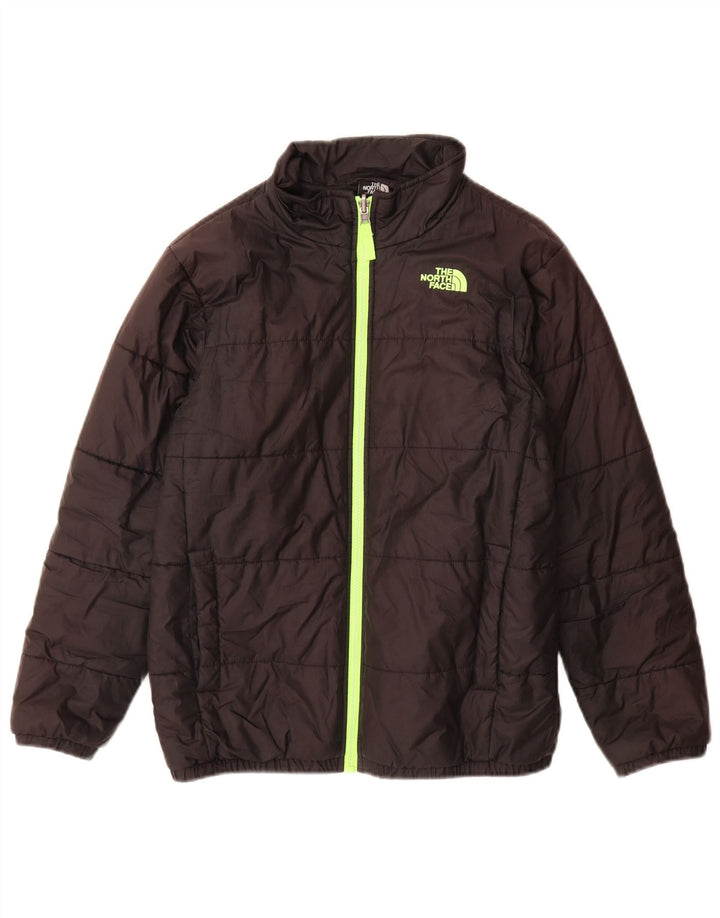Wyściełana kurtka chłopięca The North Face z wyściółką na 14–15 lat, duża, czarna, poliestrowa