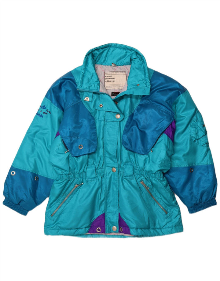 Damska kurtka narciarska oversize DUBIN EU 44 XL, niebieska, sportowa z blokami kolorów