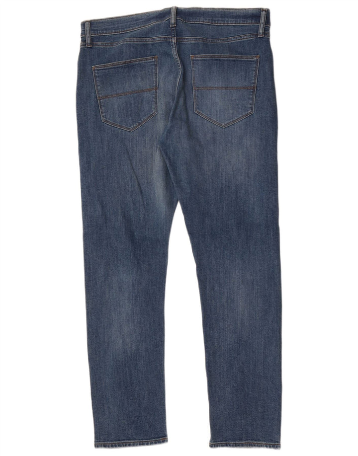 Marks & Spencer Męskie jeansy slim W34 L31 Niebieskie bawełniane