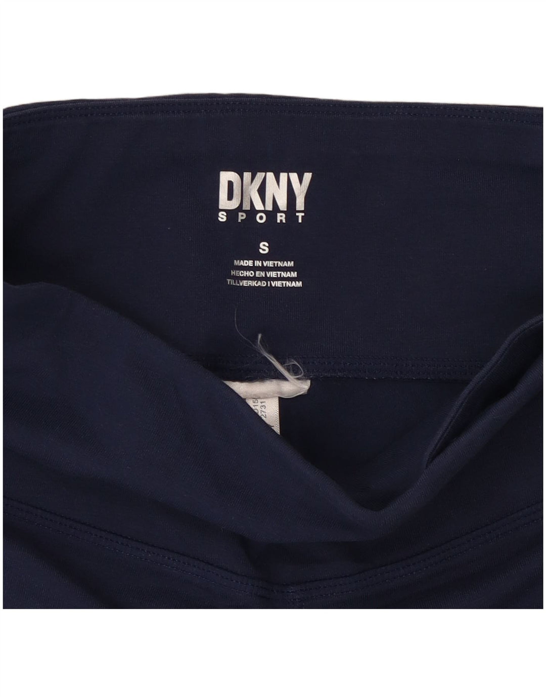 Damskie legginsy Dkny Graphic UK 8, małe, granatowe, z blokami kolorów