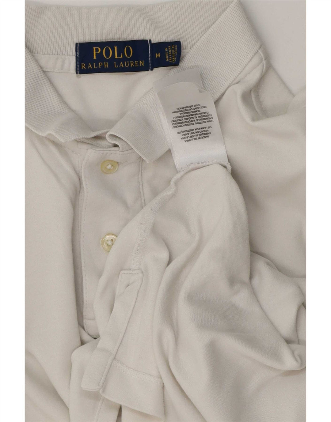 Koszula męska Polo Ralph Lauren, średnia biała bawełna