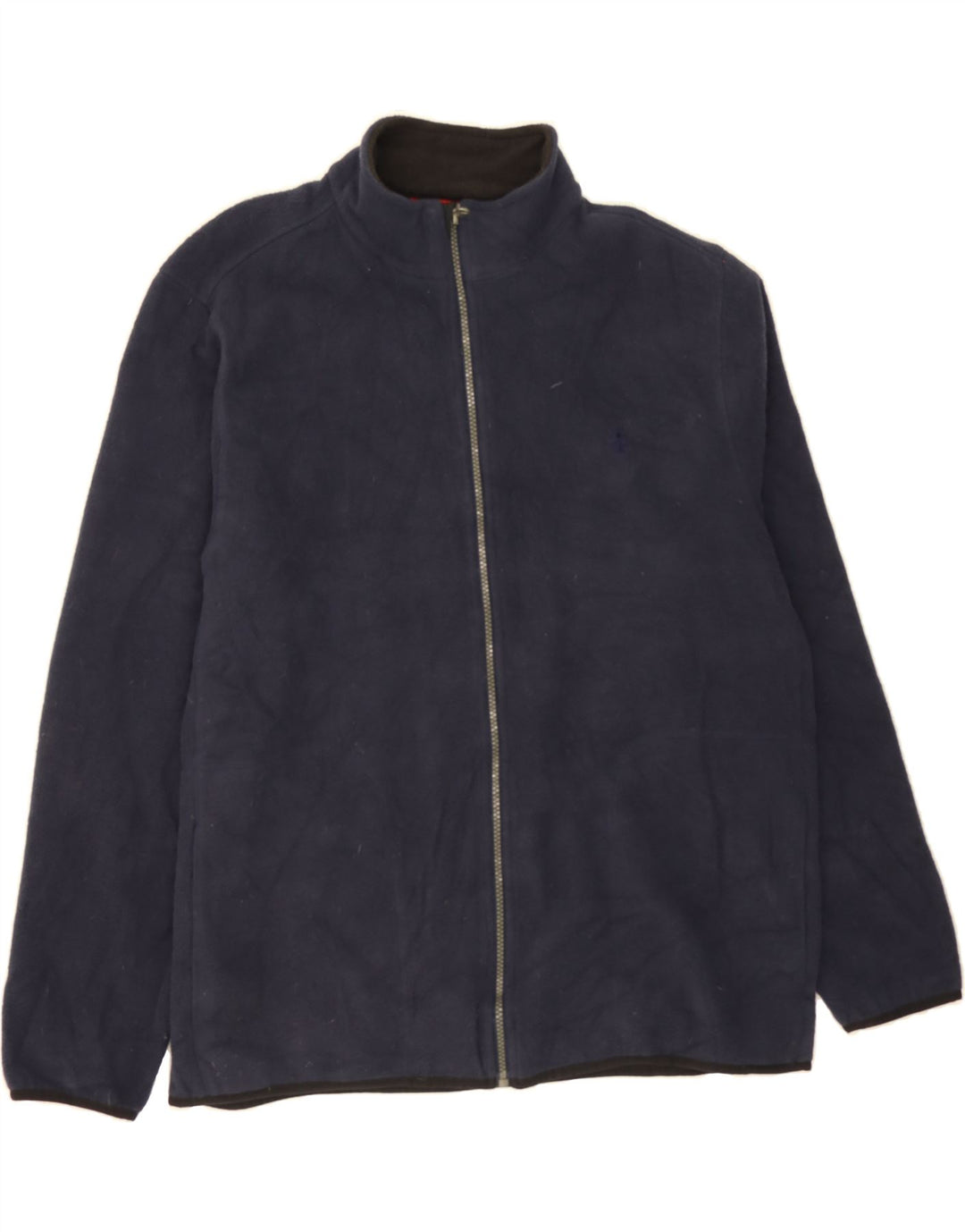 IZOD Mens Fleece Jacket UK 40 Large Navy Blue Polyester Vintage Izod and Second-Hand Izod from Messina Hembry 