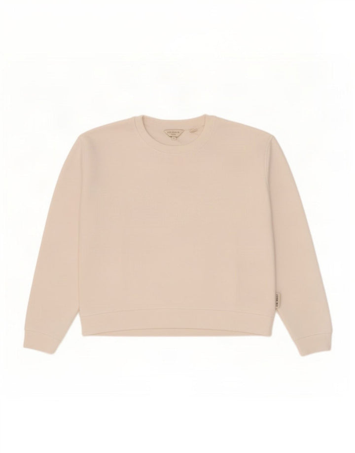 Damski sweter oversize Ted Baker, rozmiar 2, mały, biały, poliester
