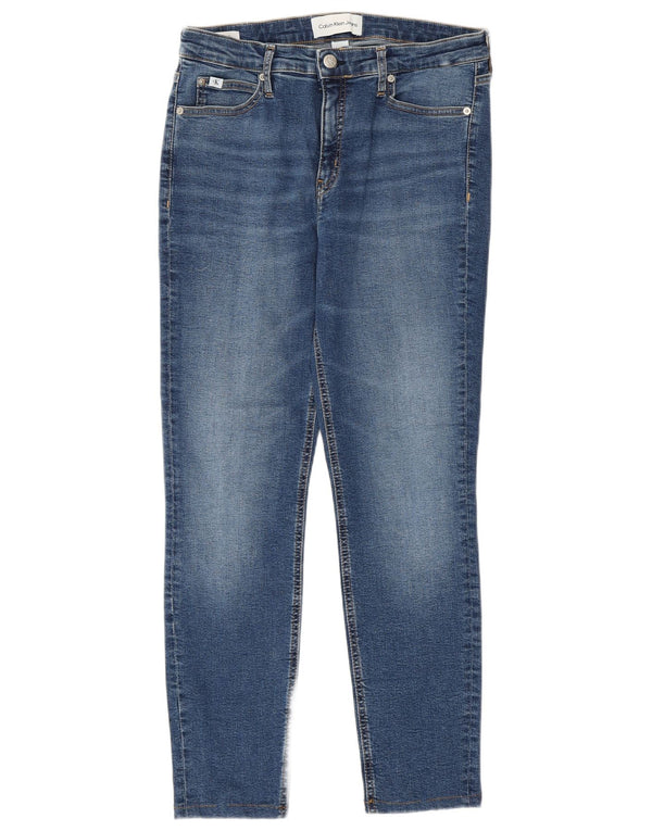 Damskie jeansy Calvin Klein Mid Rise Skinny W31 L26 Niebieskie