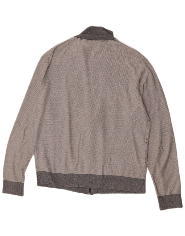 Męski sweter rozpinany Tommy Hilfiger 2XL, szara, bawełniana w bloki kolorów