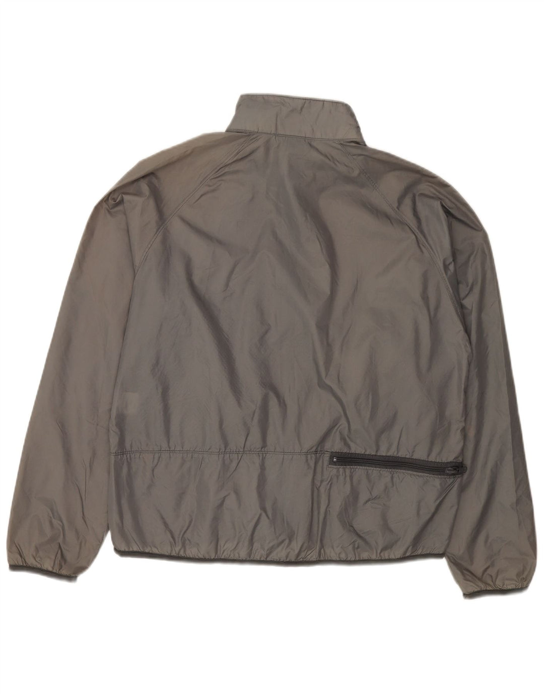 Męska kurtka dresowa LANDS END Średnioszary nylon