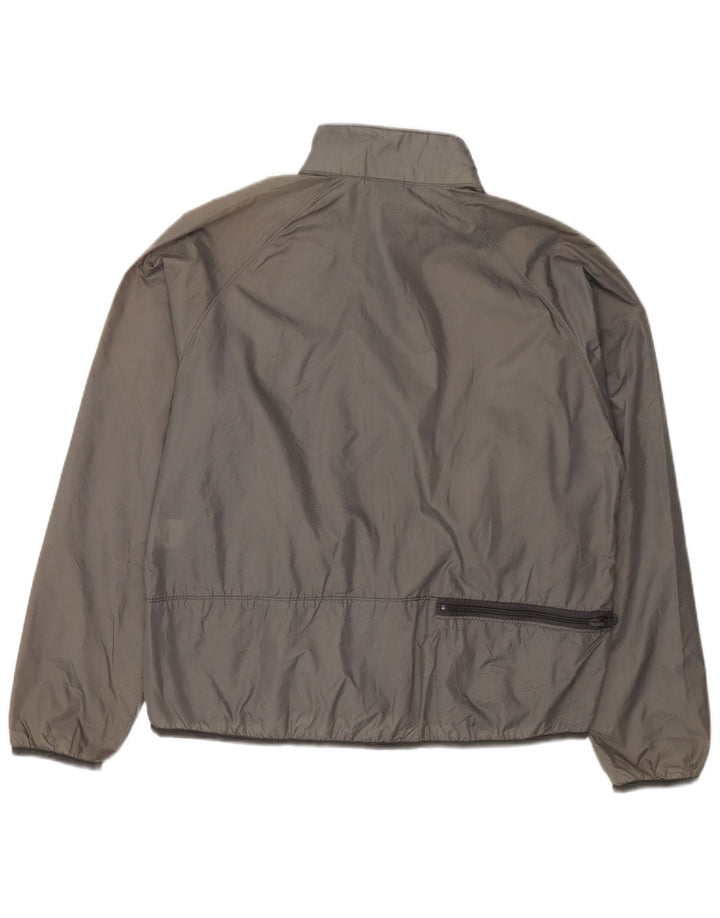 Męska kurtka dresowa LANDS END Średnioszary nylon