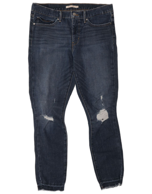 Damskie jeansy Levi's 311 Distressed Shaping Skinny W31 L30 Niebieska bawełna