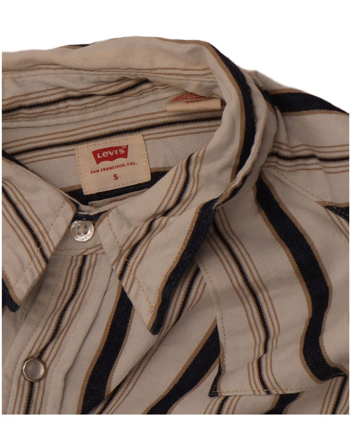 Męska koszula flanelowa LEVI'S w małe białe paski