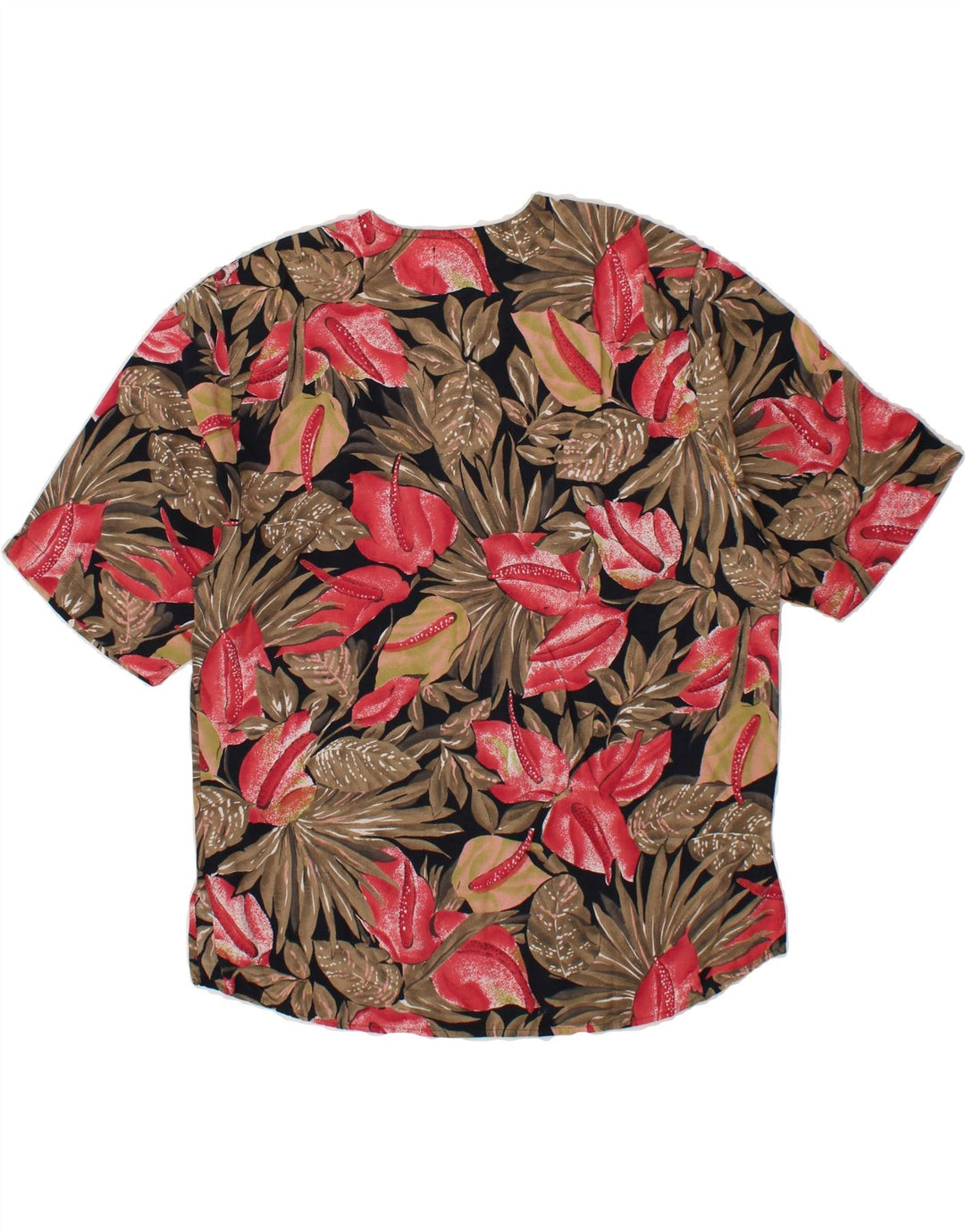 BENETTON Womens Blouse Top UK 14 Medium Multicoloured Floral Vintage Benetton and Second-Hand Benetton from Messina Hembry 