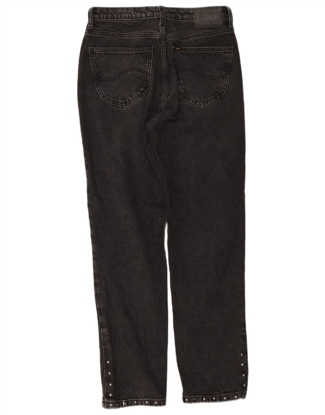 Damskie jeansy Lee Carol Straight W28 L28 Czarne bawełniane