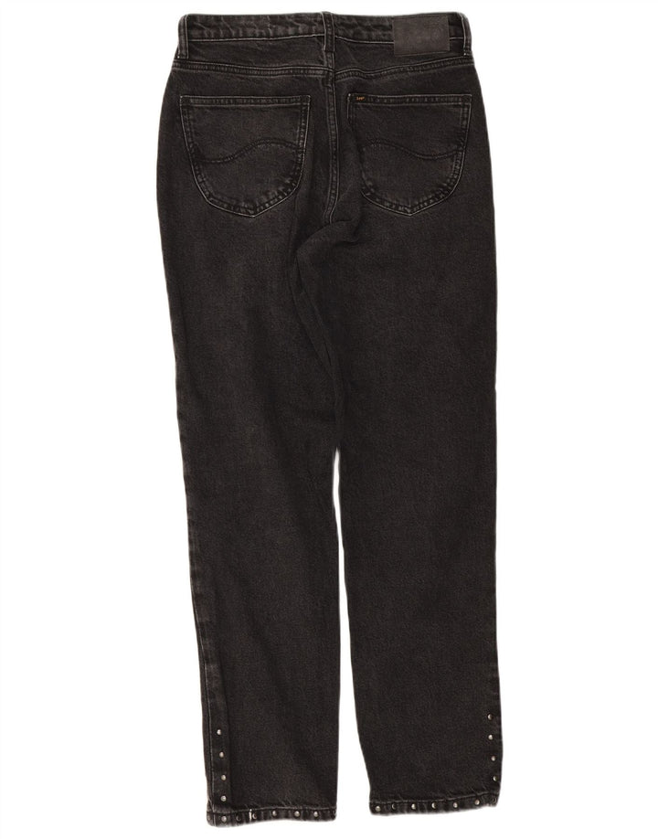 Damskie jeansy Lee Carol Straight W28 L28 Czarne bawełniane