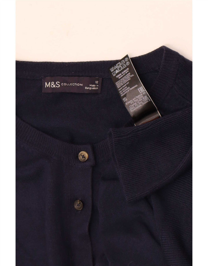 Sweter damski Marks & Spencer UK 12, średni granatowy, wiskoza