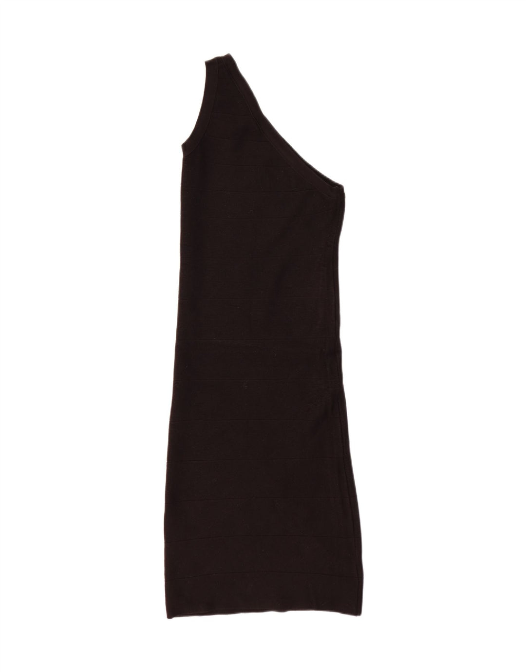 ZARA Womens One Shoulder Dress UK 14 Medium Black Viscose