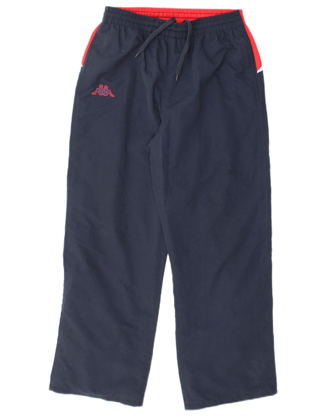 KAPPA Womens Tracksuit Trousers UK 14 Medium Navy Blue Colourblock