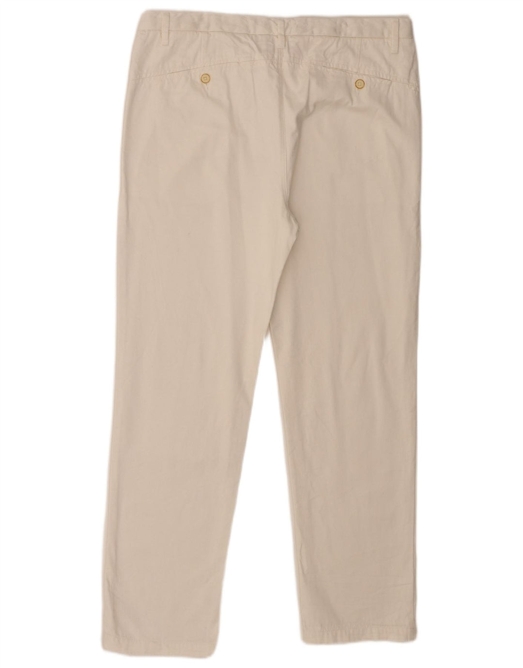 Damskie proste spodnie chino Zara EU 40 Medium W30 L28 białe