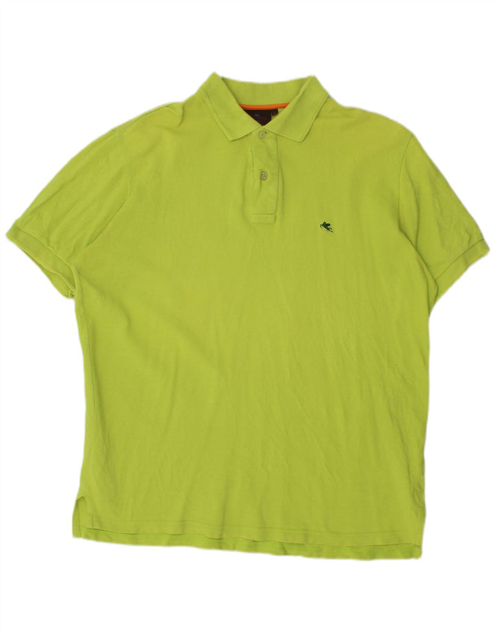 Męska koszulka polo Etro, duża, zielona bawełna