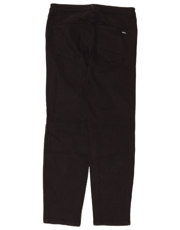 Spodnie damskie Massimo Dutti Straight Casual EU 38 Small W28 L28 Black