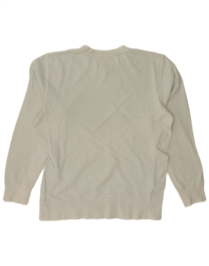 Męska bluza z grafiką AMERICAN EAGLE, średnia niebieska, bawełniana