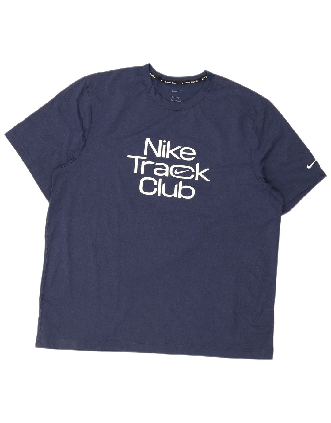 Męska koszulka Nike Dri Fit z grafiką, góra XL, granatowy, poliester