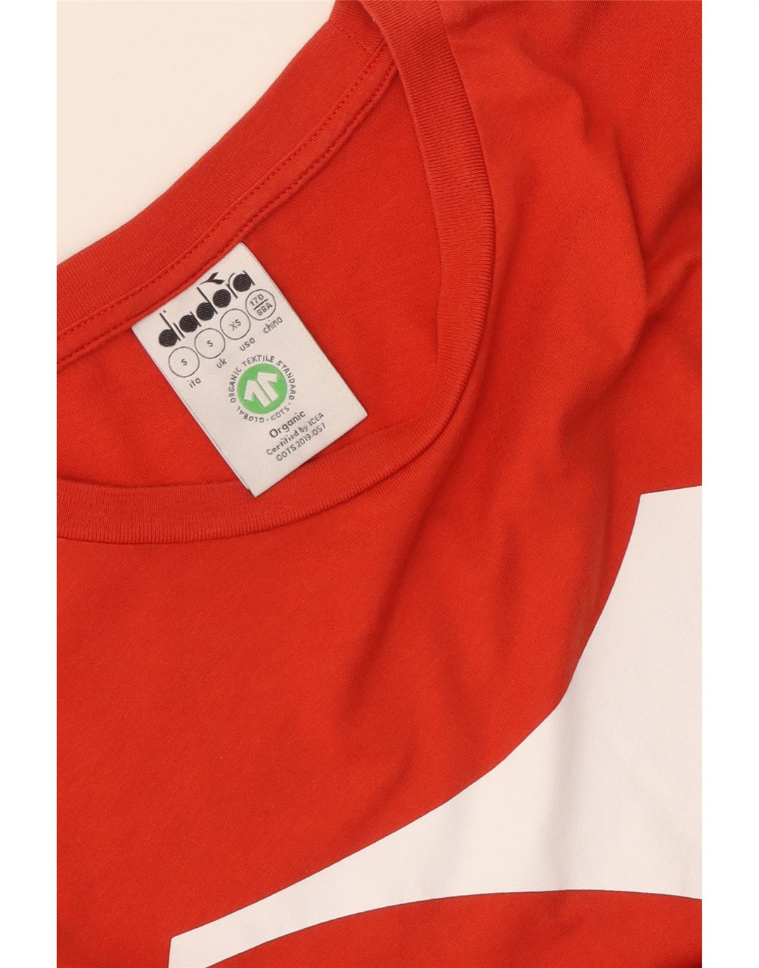Męski T-shirt z grafiką Diadora, mały, czerwony