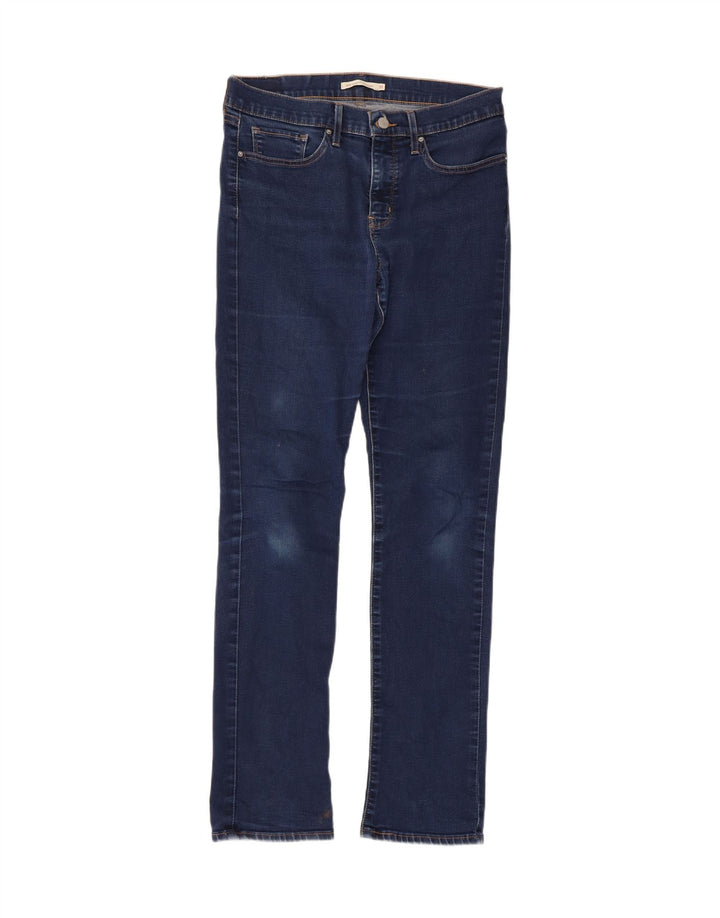 Damskie dżinsy Levi's 314 Shaping Straight W31 L32 Niebieska bawełna