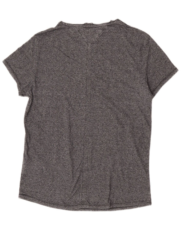 T-shirt damski Tommy Hilfiger Top UK 14, średnioszary, bawełniany