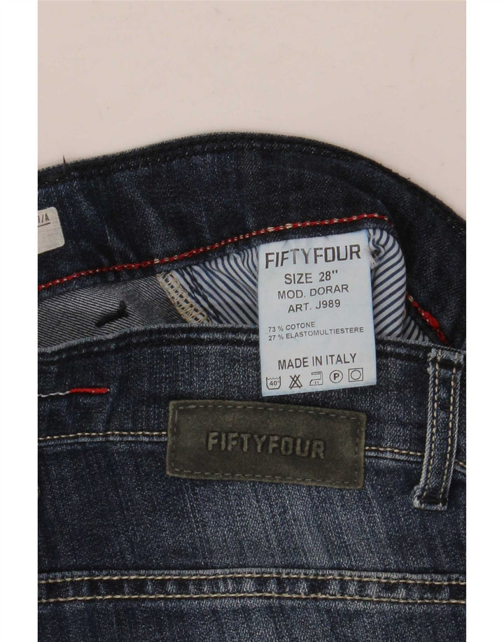 Fifty Four Damskie Dor Slim Jeans W28 L34 Niebieska bawełna