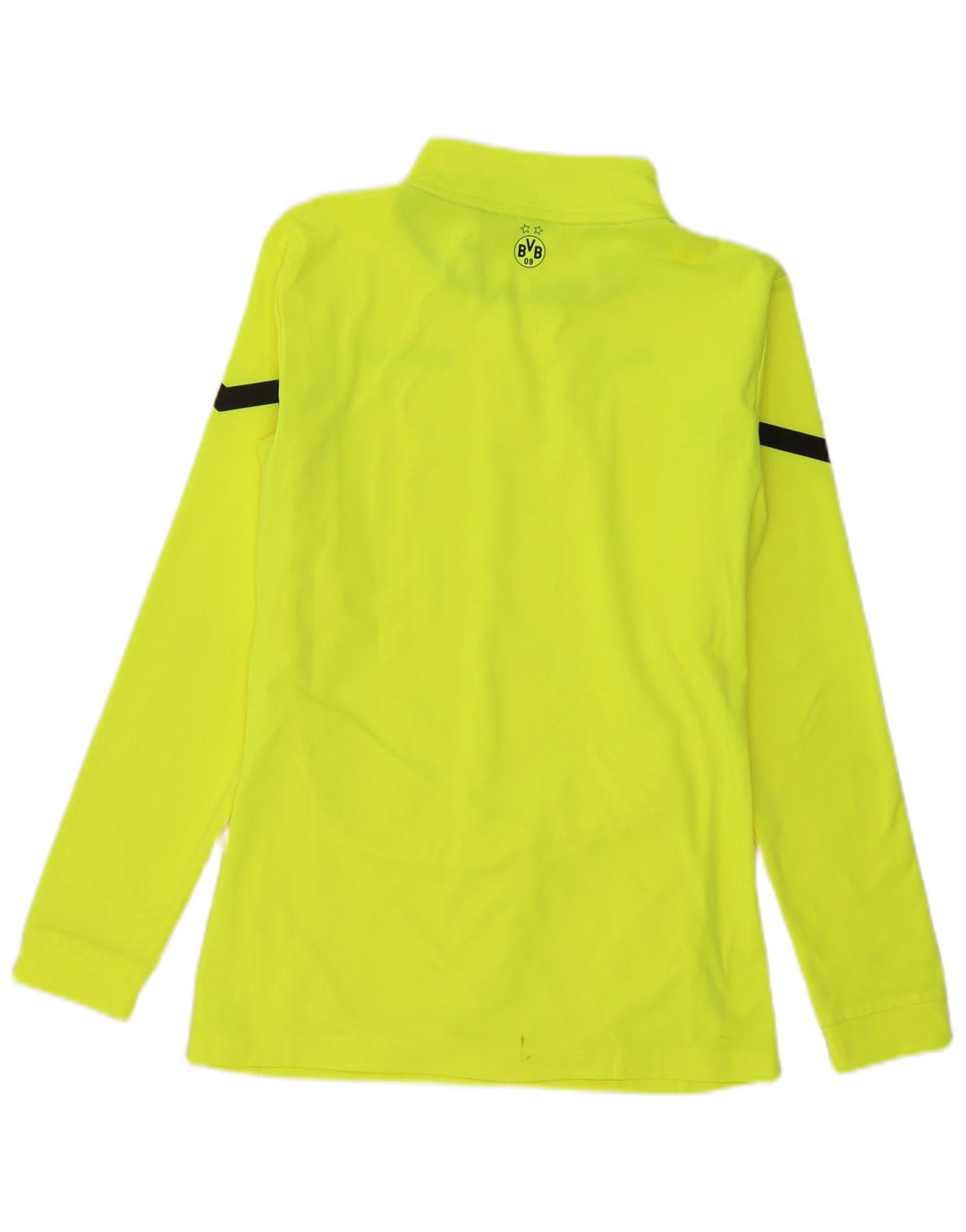 PUMA Mens BVB Dortmund Zip Neck Pullover Tracksuit Top Small Yellow