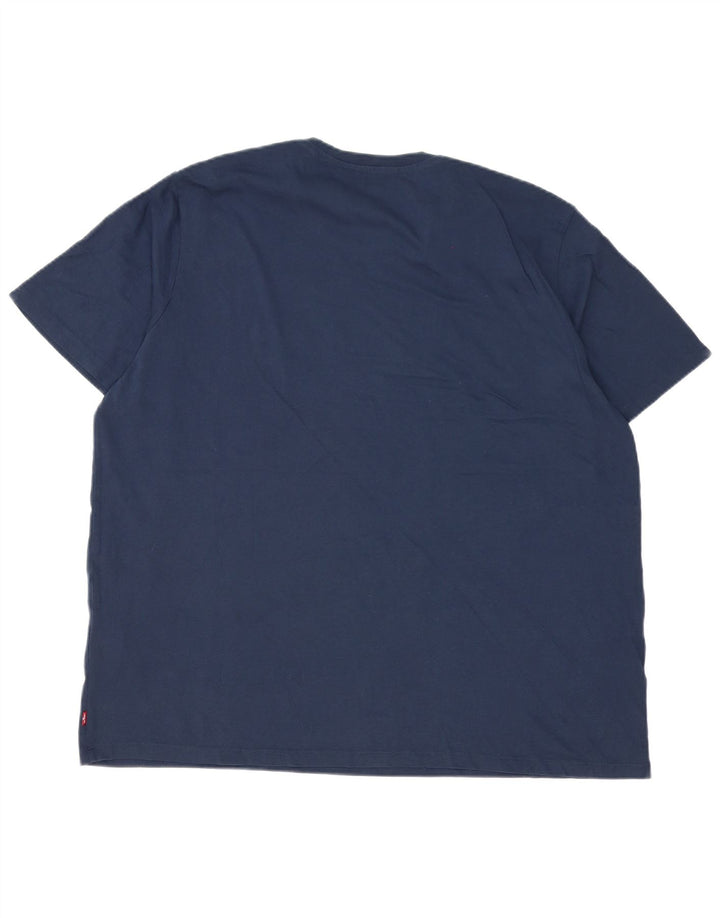 Męska koszulka z grafiką Levi's Top 2XL, granatowa, bawełniana