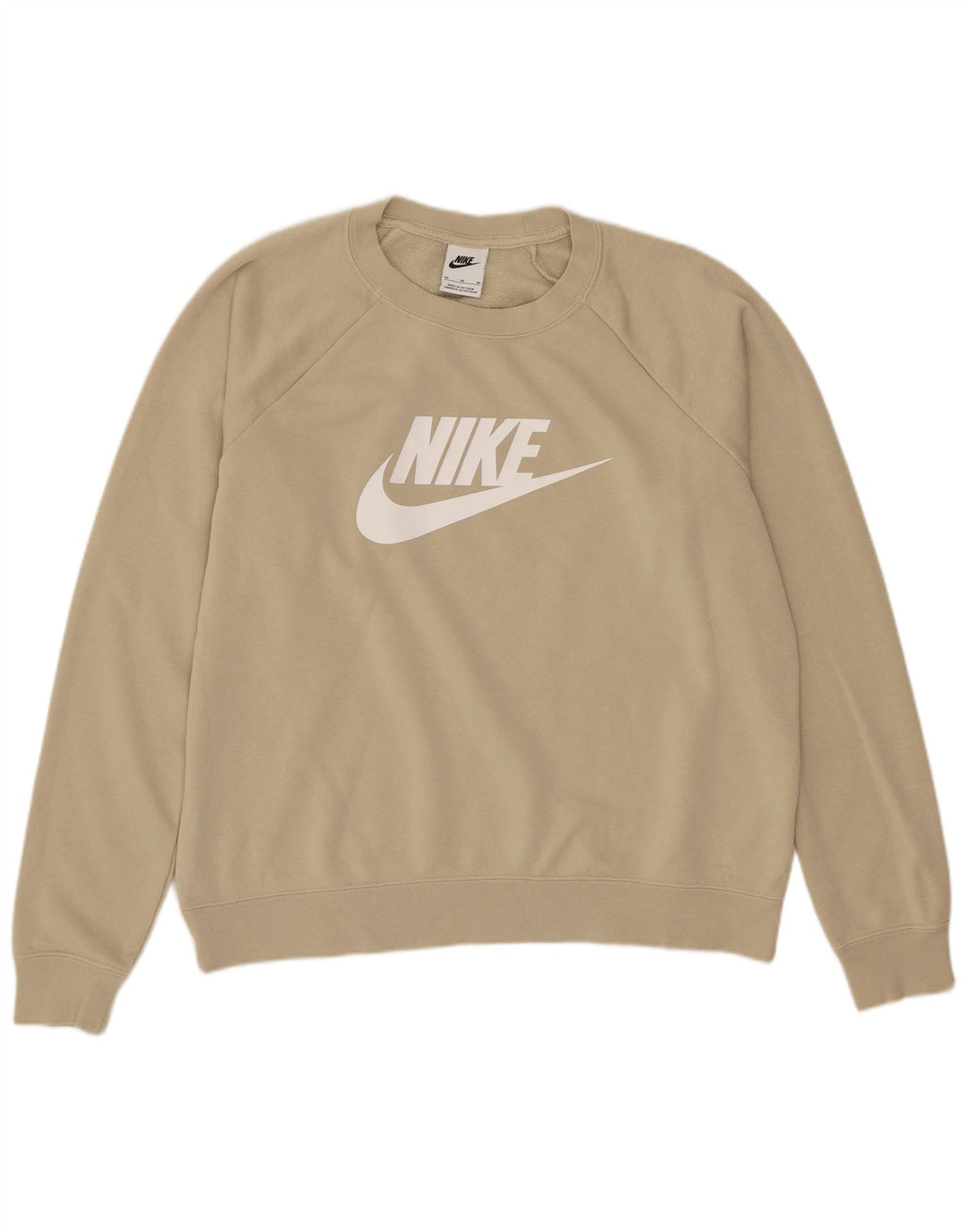 Damska bluza dresowa Nike Graphic Oversize UK 14, średnia beżowa bawełna