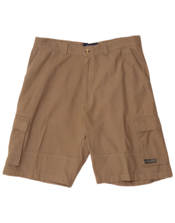 Męskie spodenki cargo OXFORD BLUE XL W38, beżowa bawełna