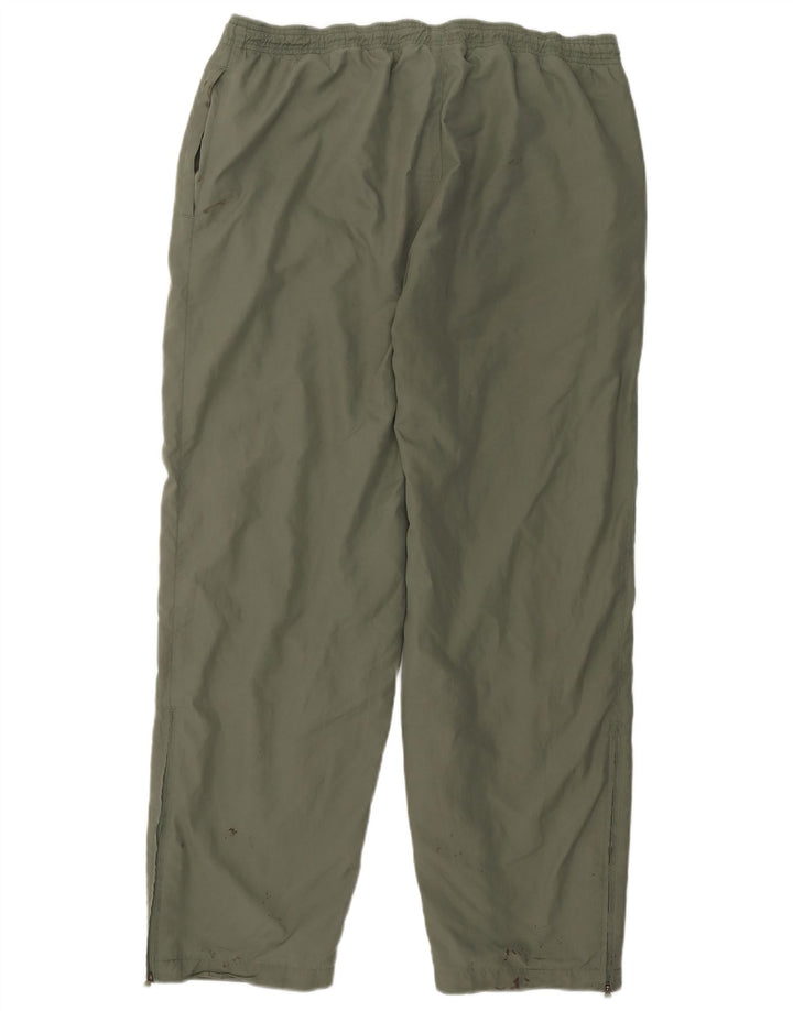 Męskie spodnie dresowe Adidas UK 44/46, duże, khaki, poliester