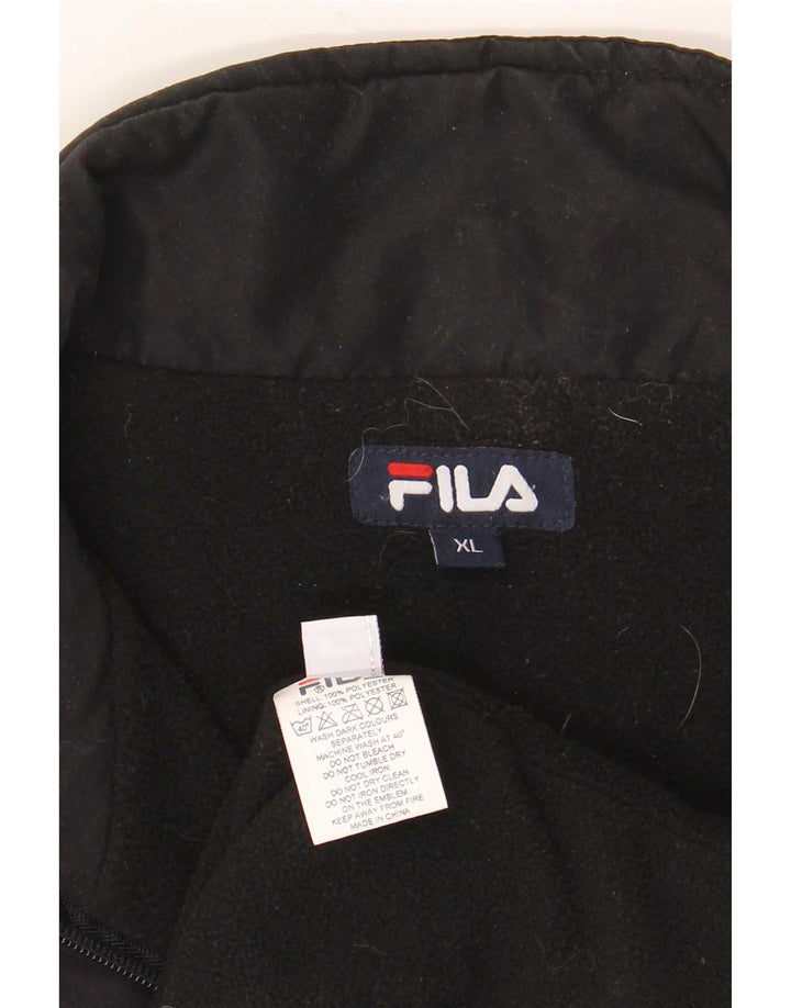Męska kurtka wiatrówka Fila UK 42 XL, czarny poliester