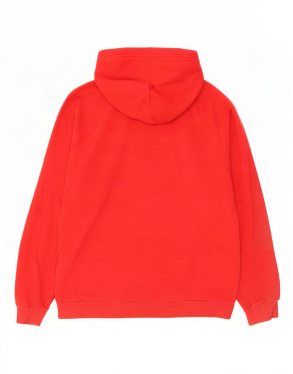 Męski sweter z kapturem Under Armour o luźnym kroju, duży, czerwony, bawełniany